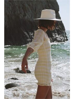 Capulet Siobhan Smocked Dress in Lemon Gingham